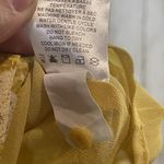 Cupcakes and Cashmere Top Womens Small Yellow Floral Blouse Halter Flirty Dressy Photo 5