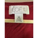 Loft Ann Taylor  Womens Silk Blend Stretch XS Red Base Layer Long Sleeve Soft Photo 1