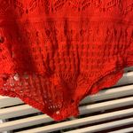 SM seven to midnight red knit long sleeve bodysuit Photo 4