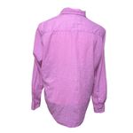 Eileen Fisher Eileen Pink Organic Cotton Relaxed Long Sleeve Button Up Shirt XS Photo 1