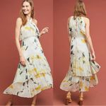 Anthropologie  Garden Party Dress Halter Floral Midi Size 4 Photo 1