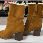 Saks 5th Avenue Saks Fifth Avenue Brown Suede Heeled Boots with Cozy Lining Photo 3
