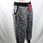 No Boundaries Vintage Y2K 2007 Black White Knit Like Capri Cut Lounge Pants Size XL Juniors Photo 2