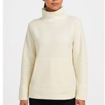 Fabletics Zaylee Eco-Fleece Funnel Neck Top White Women’s Size XS Photo 0