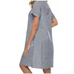 YOZLY House Dress Women Cotton Duster Robe Short Sleeve Housecoat Button Down M Size M Photo 3