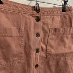 Old Navy  84 Rose Front Button-Down Pocket A-Line Mini Skirt Boho Y2K Cotton‎ Photo 1