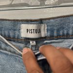 Pistola Women's Light Blue Distressed Flare Jeans Photo 2