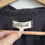 Madewell  Denim Short-Sleeve Button-Up Shirt in Lunar Wash Black Size Large NB497 Photo 2