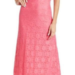 NSR‎ Hot Pink Lace Midi Dress Sleeveless Lined Size L NWOT Size L Photo 0