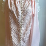 NWOT 50s Vintage Aristocraft Babydoll Nightgown Embroidered Lace Ribbon Medium Pink Photo 0
