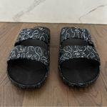 Freedom Moses Illustrated Vegan Waterproof Sandals Black White Size 39/40 9/10 Photo 3