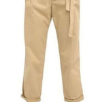 Gap 0058 90s Vintage Tan Khaki Chino High Waist Tie Pants Size 4 Photo 0