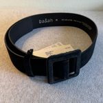 Ba&sh NWT Betty Suede Square Buckle Belt in Black Size 85 (29in) Photo 1