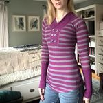 Free People vintage hooded henley button up Photo 1