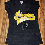 5th & Ocean Pittsburgh Pirates‎ Shirt Womens Size L Large Short Sleeve Tee Graphic Gray MLB Photo 0