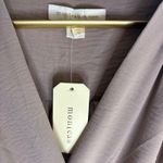 Monteau Los‎ Angeles Wide Leg Jumpsuit V Neck 3/4 Sleeve Casual Modern NWT Tan Photo 8