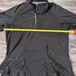 Jamie Sadock Polo Top‎ M Medium Golf Shirt 1/4 Zip Button Pockets Black Photo 10