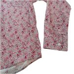 LL Bean Pink Paisley Wrinkle Free Pinpoint Oxford Long Sleeve Button Shirt XL Photo 3