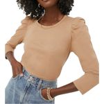 Tuckernuck POMANDER PLACE Tan Vesty Crewneck Cotton Size XS Photo 0