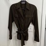 ZARA Belted Green Pocket Shirt Photo 2