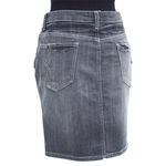 Cache Denim Black Gray Wash Rhinestone Stud Detail Skirt New Stretch $98 NWT Photo 2