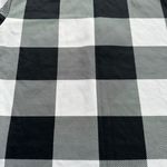 SheIn Buffalo Plaid Mock Neck Short Sleeve Crop Top in Black/White - Size Small Photo 13