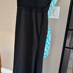 Windsor Lace top long spaghetti strap dress. Wedding guest. Y2K styled. Goth chic. Dark Romance. Great for dances Black Photo 0