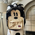 Lounge Fly Rare Disney Mickey Mouse big face backpack with ears Photo 1
