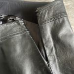 BCBGMAXAZRIA BCBG Black Leather Skirt Photo 3