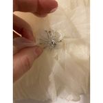 RICH RADI QS Diamond Mesh Floral Cream Cardigan Large Sheer Feminine Luxury Glam Photo 5