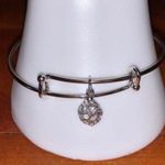 Swarovski Crystal Fireball Bangle Bracelet Silver Photo 3