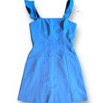 French Connection Whisper Ruffled Strap Dress Periwinkle Size 2 Paradiso Blue Photo 1