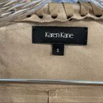 Karen Kane Whipstitched Faux Suede Tan Jacket Photo 3