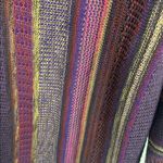 Ralph Lauren Vtg pullover sweater colorful romantic 3/4 sleeves woven preppy Photo 4