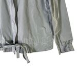 Lafayette 148 Zip Jacket Sz S Silver Blue Pockets Coastal Old Money Clean Girl Photo 3