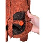 Kathleen Sommers Mohair Wool Blend‎ Spice Orange Cardigan Sweater Small Red Photo 6