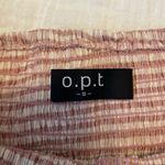 Revolve  x O.P.T. Athena Smocked Pink Gingham Ruffle Sleeve Midi Dress Size S Photo 8