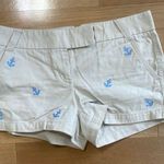 J.Crew Anchor Embroidered Chino Shorts Photo 0