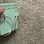 Argento Vivo Sterling Silver Oval Hoop Earrings Photo 2