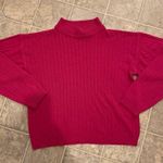 Pink Susan Michaels Mock Neck Knit Sweater Photo 1