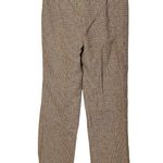 Escada Plaid Brown Tan Checkered Tweed Style Straight Leg Pants size 38 Photo 1