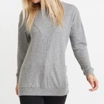 Marine layer NEW  Double Knit Crew Lina Pullover Sweatshirt Gray SZ Medium NWOT Photo 1