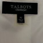 Talbots Women Butterfly Print Skirt 16 White Pink Green A-Line Silk Blend Whimsy Photo 6