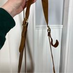 Vintage Perrin Plainsman Cowhide Leather Camera Case Bag Purse Handbag Tan strap Photo 5