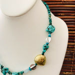 Coldwater Creek  Faux Turquoise Necklace Photo 0