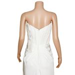 TINA HOLLY COUTURE TK151W Corset Long Mermaid Satin
Gown, Off White, AU10/US6 White Size 6 Photo 14