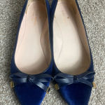 Kate Spade  Blue Velvet  Emma Pointed Toe Ballet Flats  size 6 M Photo 0