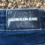 Calvin Klein Jean Shorts Size 16 Dark Denim Bermuda Longer Length Photo 3