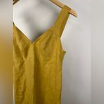 Reformation Yellow Allira Linen Tank Midi Dress Women’s Sz 6 Photo 3