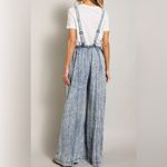 ee:some Mineral Washed Tie Dye Jumpsuit in Denim, Sz S Blue Photo 1